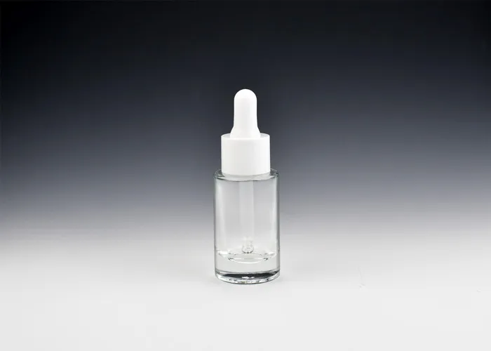 20ml Round Glass Cosmetic Bottles With Dropper