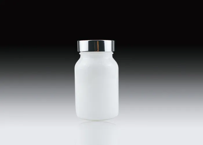Round Opal Glass Supplement Bottles 120ml