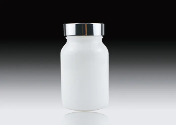 120ml empty milk glass bottles for capsule supplement and liquid medicine