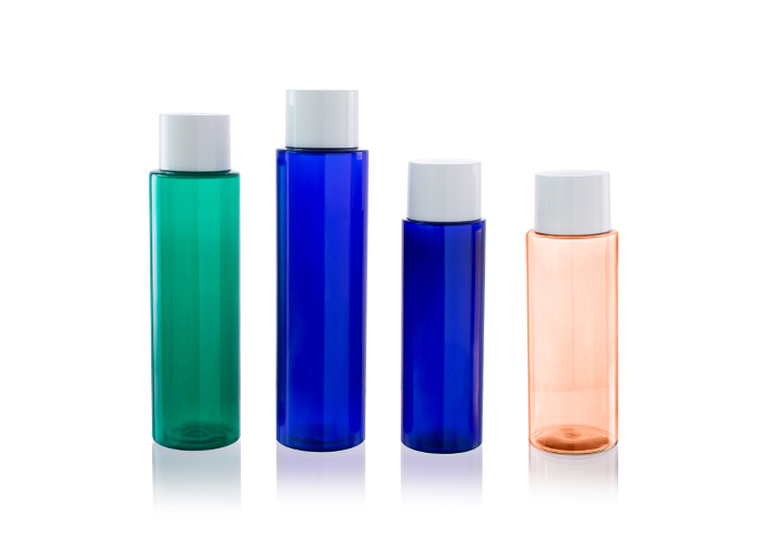 Cylinder Recyclable PET Cosmetic Bottles wholesale custom packaging