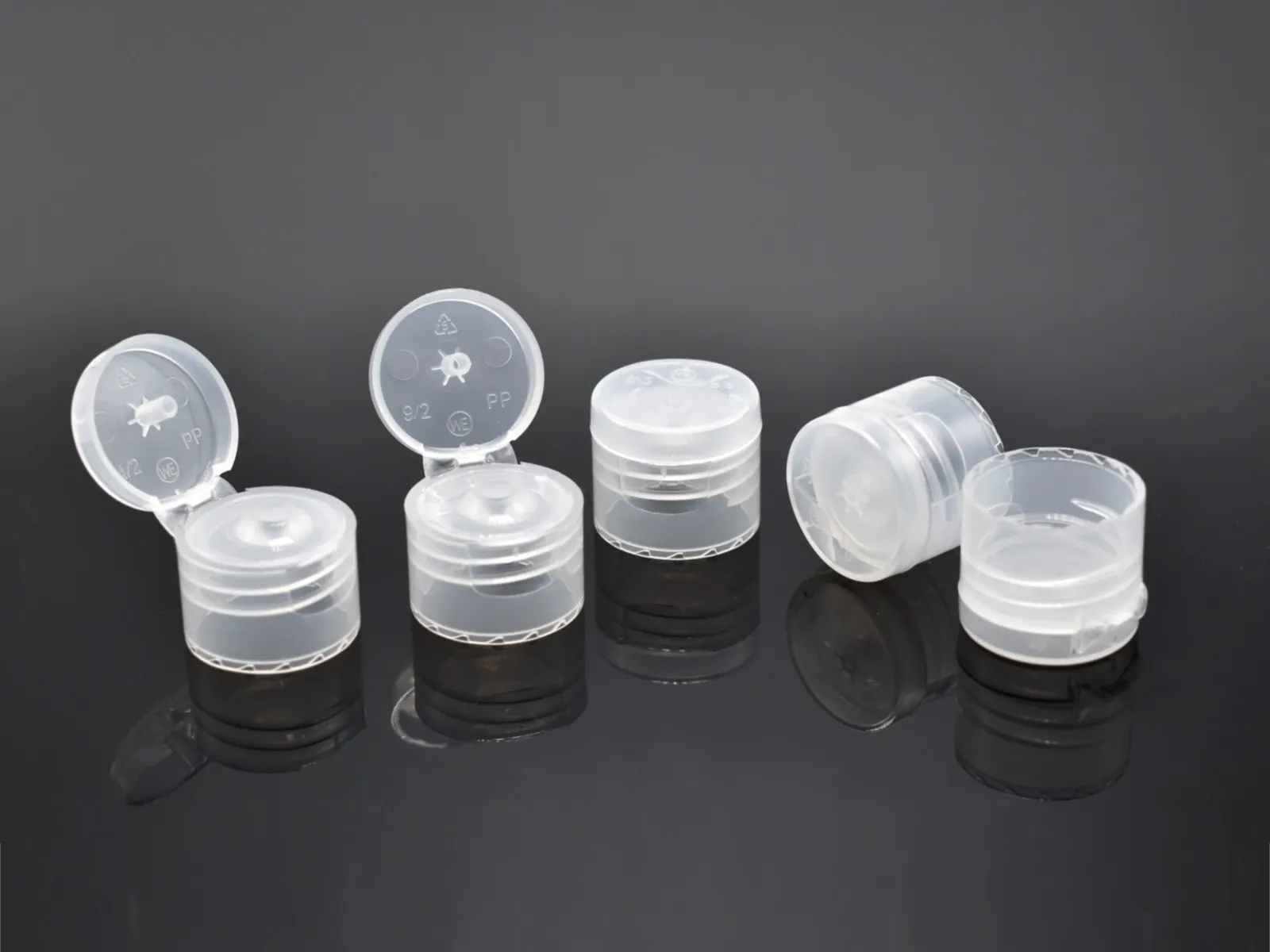 Smooth Snap Top Caps Plastic Polypropylene Dispensing Caps
