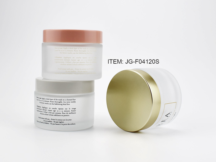 120ml 4oz Glass Cosmetic Jars With Lids Straight Sided