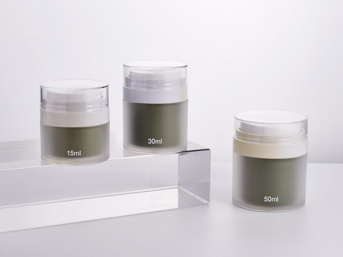 Refillable Airless Cosmetic Jar Packaging 15ml 30ml 50ml