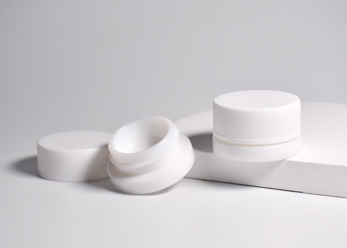 Child Resistant Glass Concentrate Jars Opal White 3g 5g