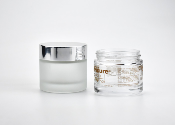thick wall glass cosmetic jars supply