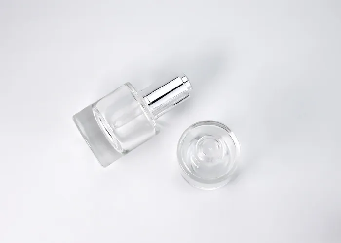 Luxury Glass Cosmetic Dropper Bottle Thick-Walled 30ml
