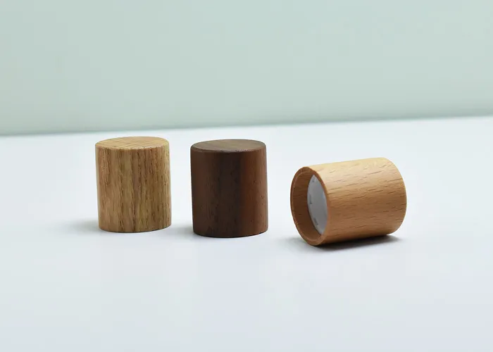 Wooden Essential Oil Bottle Cap 18/410 Eco-friendly Wood Closures