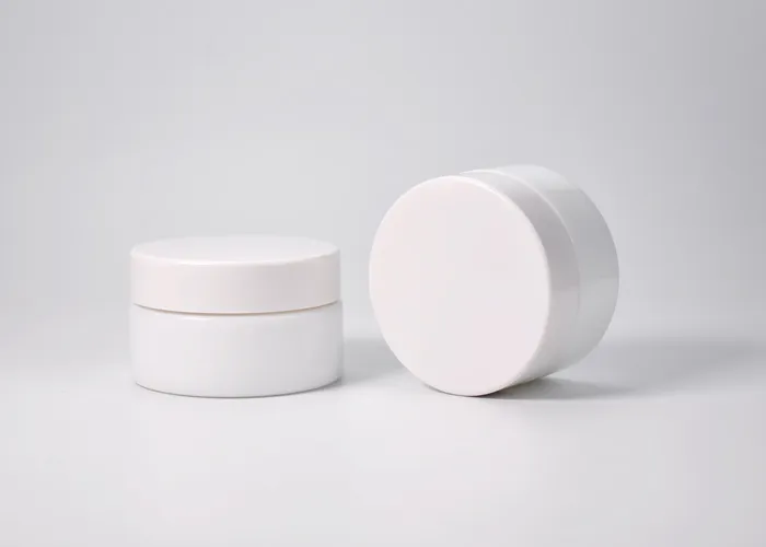 Low Profile Opal Glass Jars For Skincare 15ml