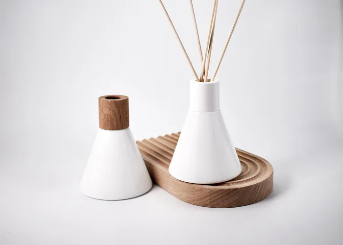Cone-Shaped Glass Diffuser Bottles Refillable