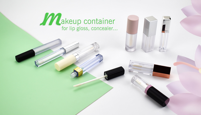 elegant lip gloss tubes with applicators