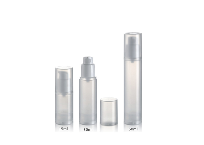 empty plastic recyclable airless pump bottle for wholesale and customized design