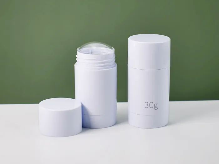 Round Deodorant Twist Up Empty Containers With Cap