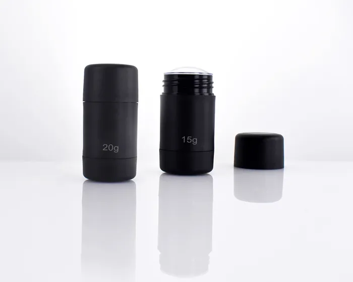 Matte Cylinder Twist-up PP Deodorant Containers and Round Cap 15g-90g