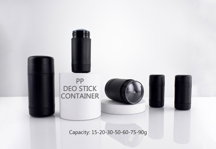 Matte Cylinder Twist-up PP Deodorant Containers and Round Cap