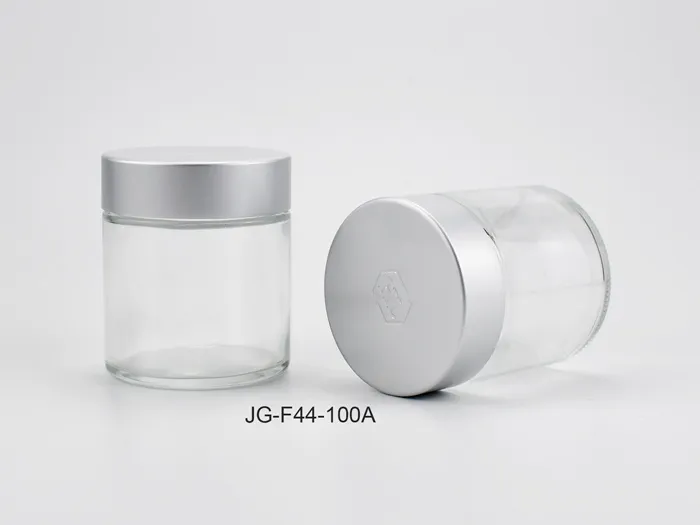 100ml Straight-sided Glass Jar With Lid For Cosmetic
