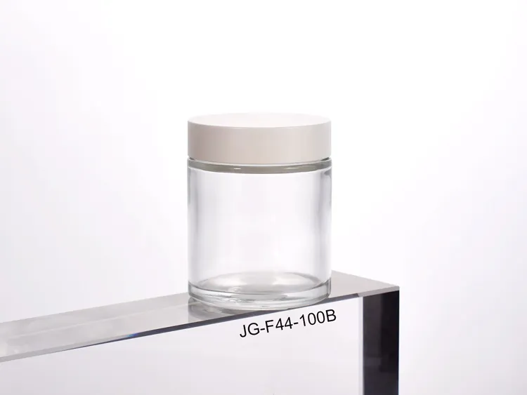 100ml Straight-sided Glass Jar With Lid For Cosmetic