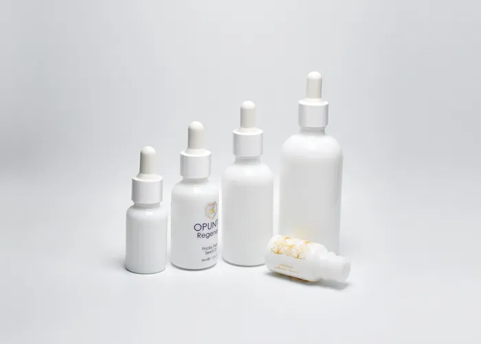 Opal Glass Dropper Bottles For Cosmetics 10ml to 100ml