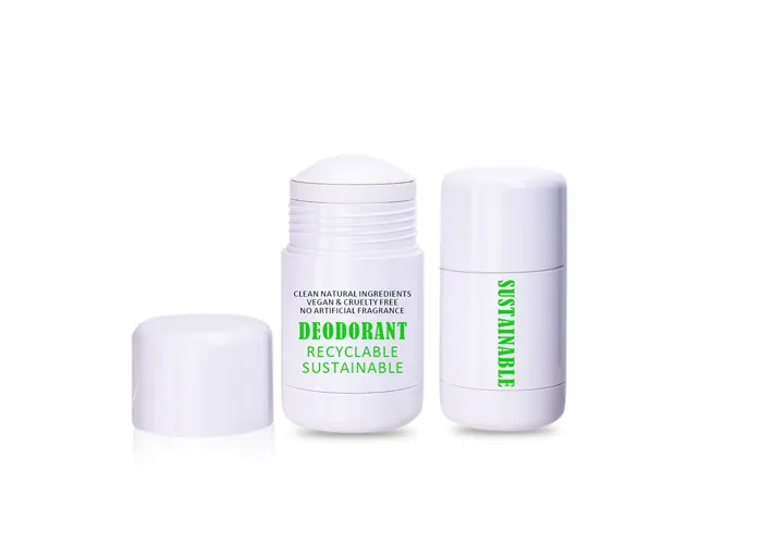 Round Refillable Deodorant Stick Container Double-Wall