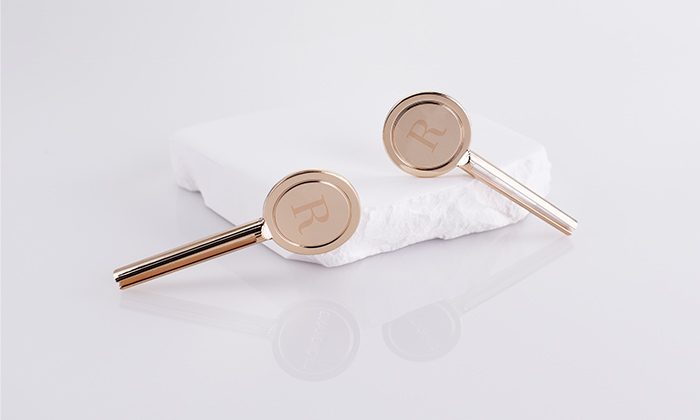 AS-PA-65Z Key-Shaped Metal Cosmetic Skincare Spatula (1) Key-Shaped Metal Zamac Facial Cream Spatula & Spoon