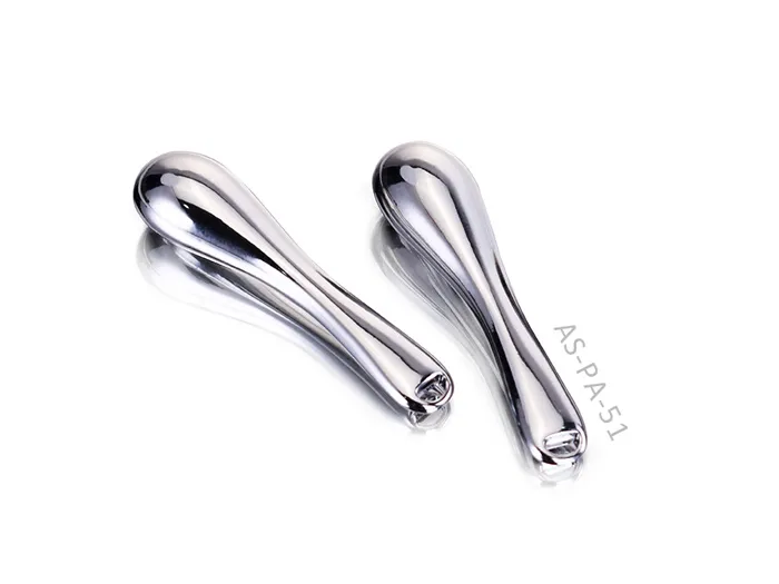 Metal Silver Eye Cream Massage Spatula Zinc Alloy