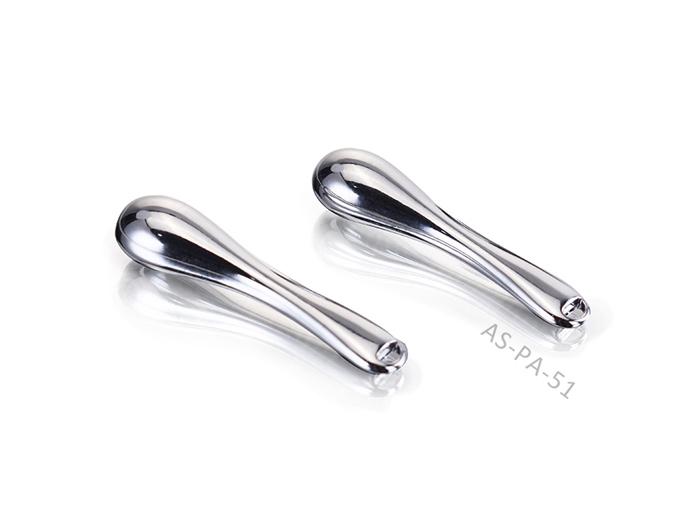 Metal Silver Eye Cream Massage Spatula Zinc Alloy cusomizable & wholesale available