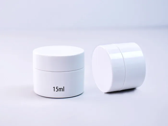 Plastic Straight Sided Cosmetic Jars With Lids 15ml