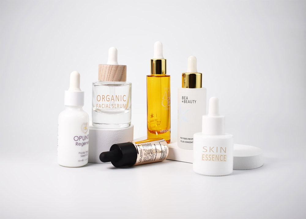 custom glass cosmetic skincare containers