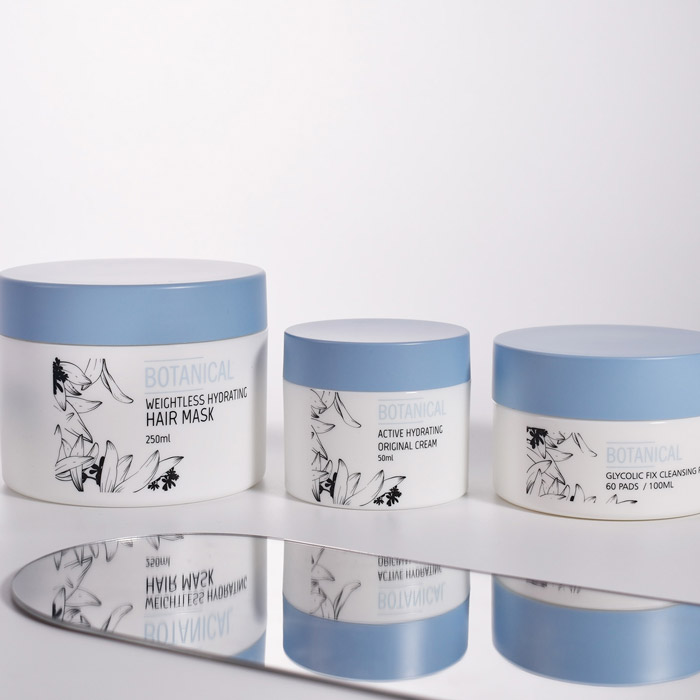 plastic cosmetic jars collections