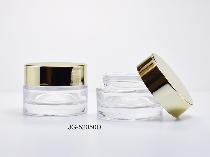 Luxury Glass Cosmetic Jars 50ml Thick-Wall