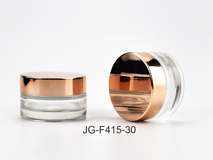 Sqaut Glass Cosmetic Jars 30ml Luxury Packaging Jars