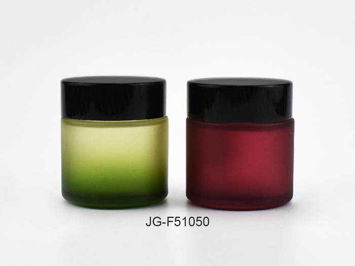 50ml Glass Cosmetic Jar Tall & Slim With Lid