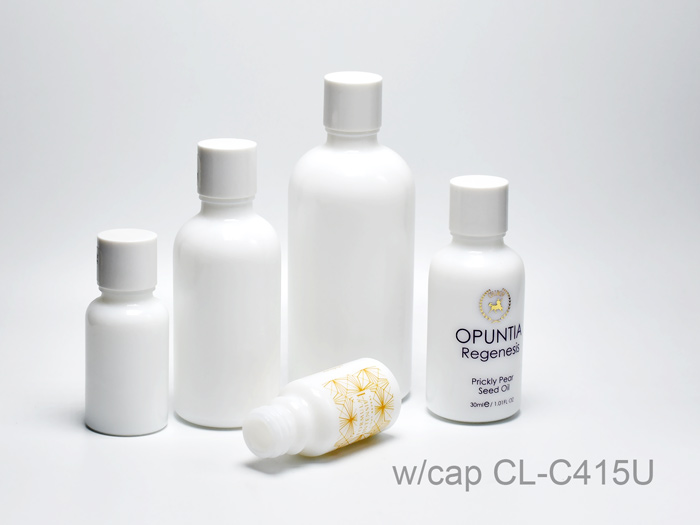 opal glass essential oil bottles & caps