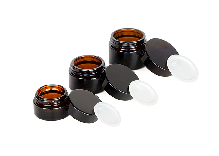 Ultraviolet Amber Glass Jars 15ml 30ml 50ml
