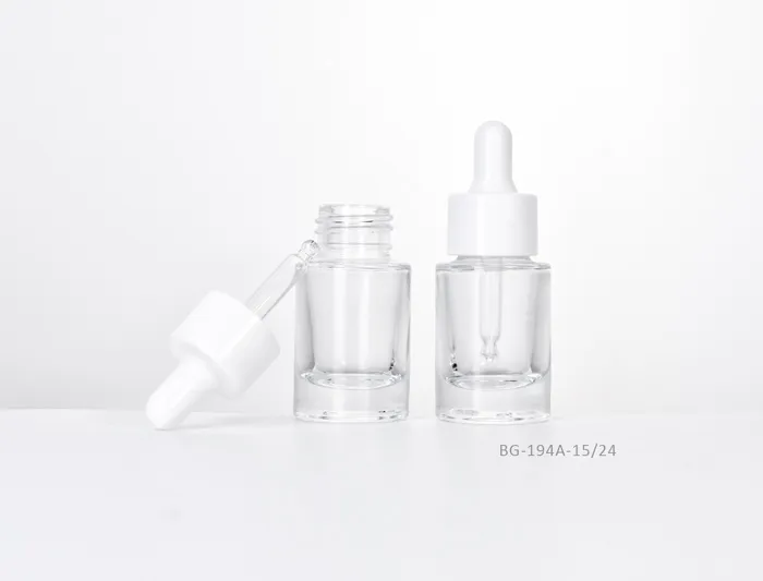 15ml Heavy Glass Cosmetic Bottle Skin Essence Packaging