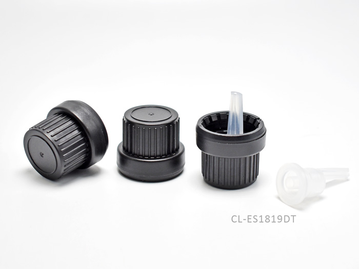 18mm Plastic T.E. caps with orifice reducer for wholesale