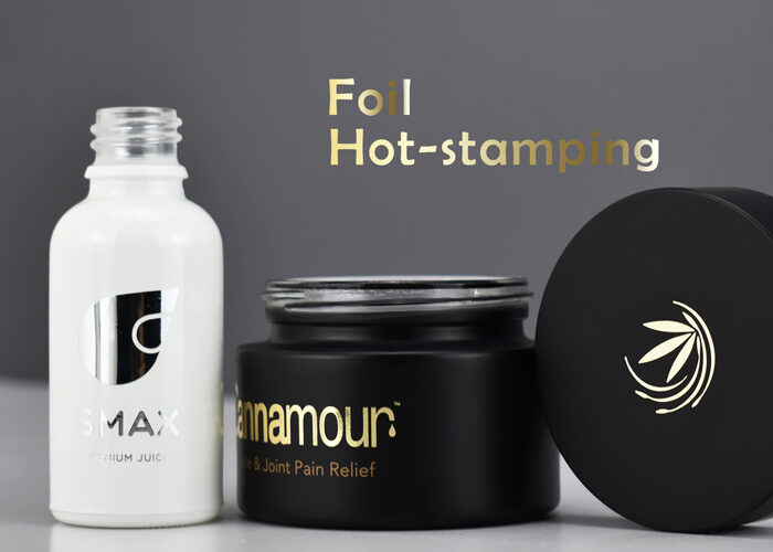 custom-cosmetic-and-skincare-packaging-jars-and-bottles-with-foil-hotstamping-decoration