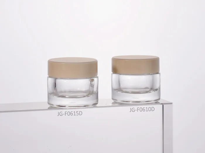 Thick Base Premium Glass Jar 10ml 15ml High-end Cosmetic Packaging