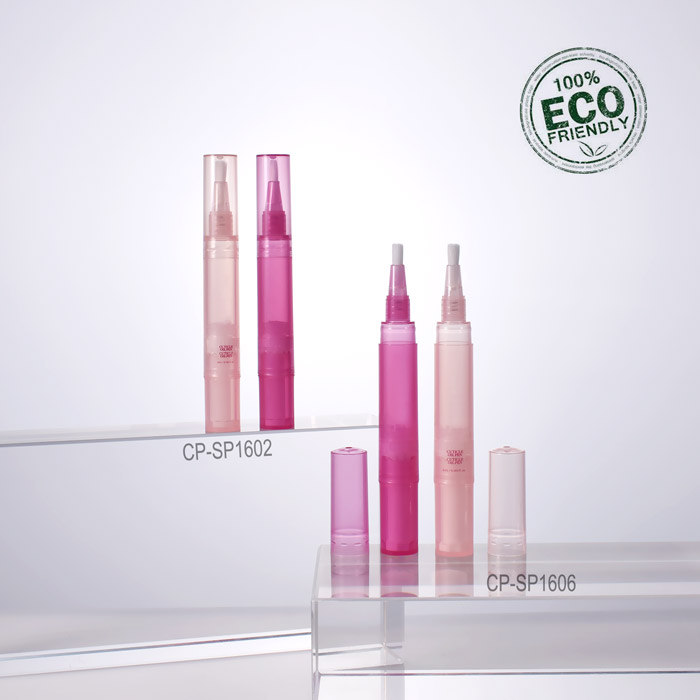 4ml 6ml empty airless cosmetic twist pen with brush, as cuticle oil pen for bulk wholesale and custom order