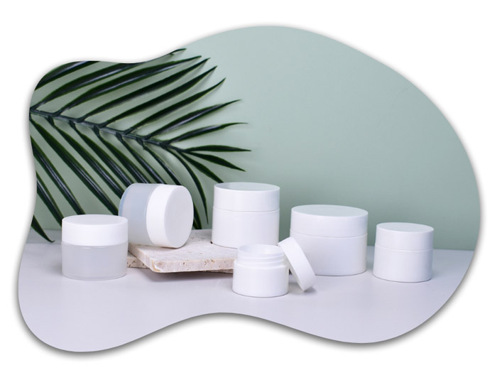 custom plastic cosmetic jars with lids wholesale