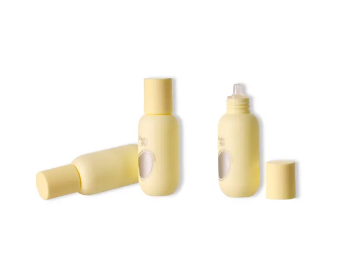 Boston Round HDPE Small Squeezable Dropper Bottles