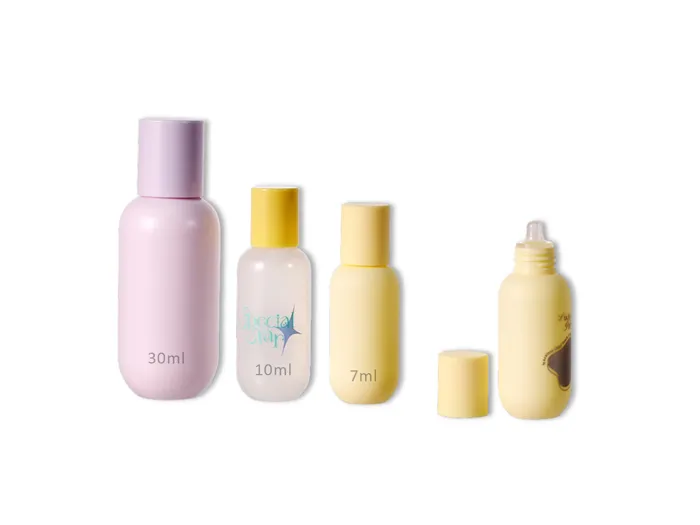Boston Round HDPE Small Squeezable Dropper Bottles