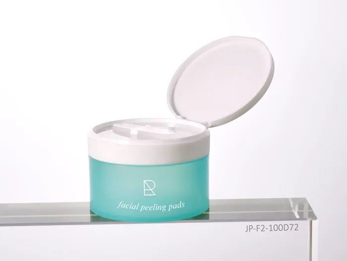Eco-friendly PP Flip Cosmetic Jars Wholesale With Spatula 50ml 100ml