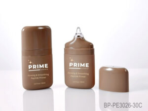 30ml squeeze face primer bottles, paired with innovative nozzle tip as makeup packaging container