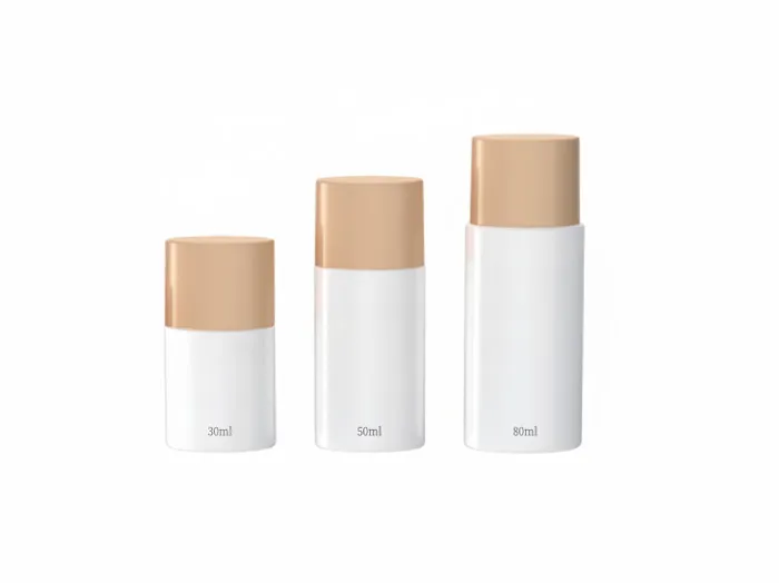 Oval Face Empty Sunscreen Bottles 30ml 50ml 80ml