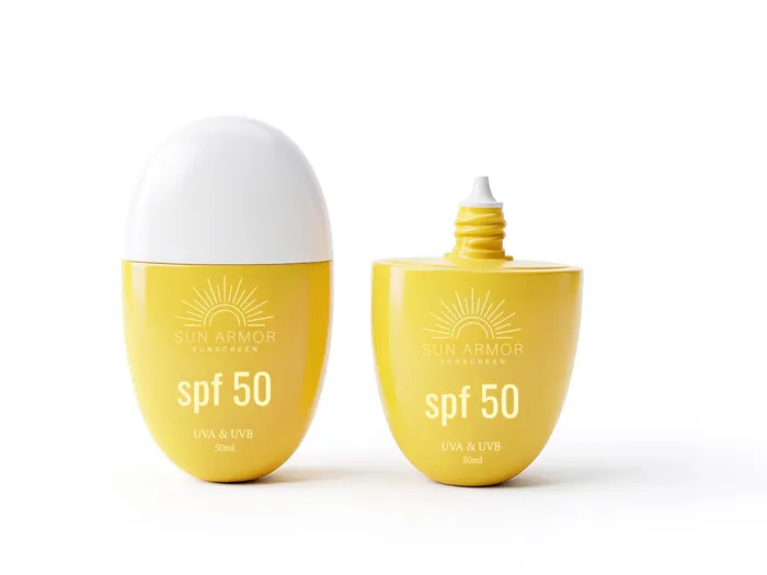 50ml Oval Sunscreen Bottles Eco-Friendly Squeezable