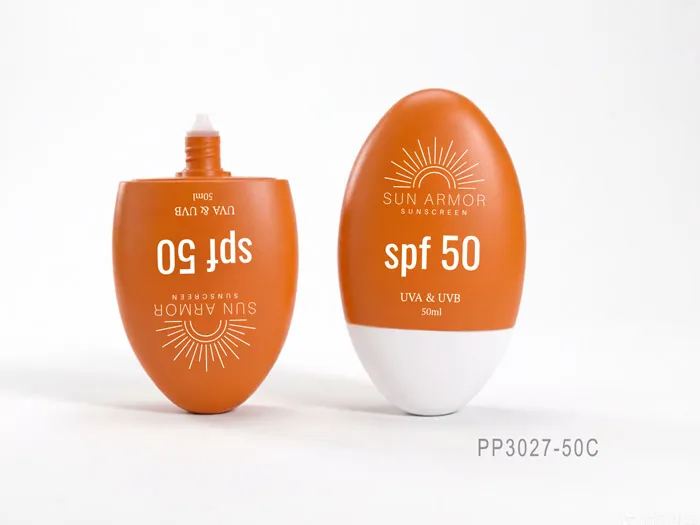 50ml Pebble Empty Personalized Sunscreen Bottles