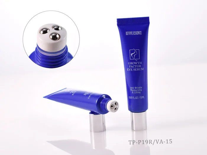 No-drip Airless Cosmetic Squeezable Metal Roller Ball Tube for Eye Cream