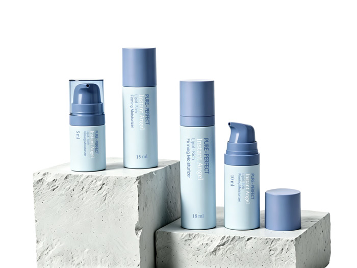 Cosmetic bottles suppliers offering wholesale & custom recyclable PP airless pump bottles for skincare packaging