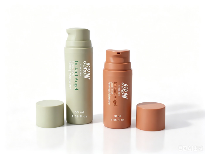 Custom airless bottle cosmetic packaging with PP airless pump bottles for premium skincare brands