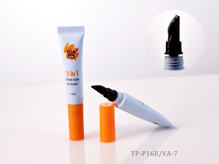 Custom & wholesale brow brush cosmetic tube for brow glue tube packaging